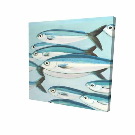 FONDO 16 x 16 in. Small Fish of Caesio Caerulaurea-Print on Canvas FO2790768